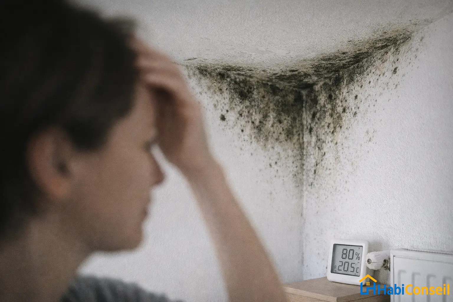 moisissure noire mur angle plafond humidite maison danger sante