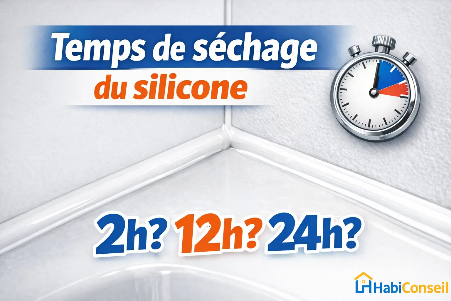 joint silicone salle de bain en cours de séchage autour d’une douche